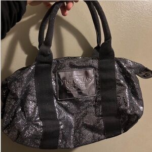 Victoria's Secret Black Sequin Tote Bag